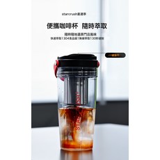 跨境便攜萃取咖啡杯小型家用意式濃縮電動咖啡機鮮萃咖啡杯保溫杯, 1個, 透明杯身700ml:1個