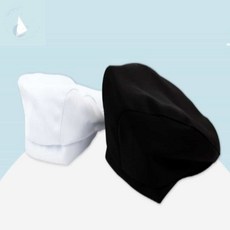 Lunamay 영양사모자 주방용 베레모, 블랙