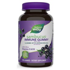 네이쳐스 웨이 엘더베리 삼부커스 3 200mg 120 구미, 120정, 1개
