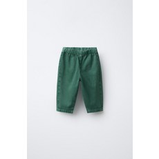 ZARA 트윌 배기 팬츠 - 미디움 그린 4441457527