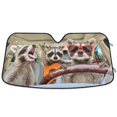 오렌콜 귀여운 고양이 드라이빙 카 윈드실드 선쉐이드 접이식 UV 레이 선바이저 프로텍터 선쉐이 차량을 시원하게 유지하세요 55 x 27, 55x27 6 inch, MULTI TERN 18