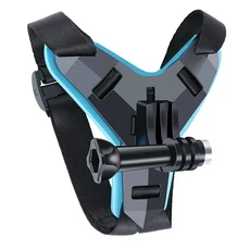 GoPro Hero 12 10 9 8 7 액션 스포츠 카메라 홀더 오토바이 휴대 전화 용 헬멧 스탠드 마운트, 02 Blue Strap