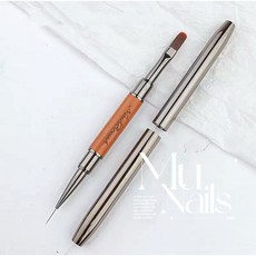 美甲建構凝膠筆 雙頭設計 延長鋪膠上色, 1個, 建構延長專用筆