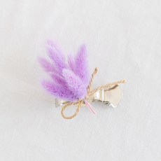 드라이 플라워 라그라스 커튼집게 10cm 인테리어 조화 실내 장식 소품 꾸미기, 3개, 라벤더