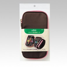 CLOVER 可樂牌 55-943 鉤針收納袋 55943 附柄鉤針 果凍色 收納袋 文具收納, 單色, 1個