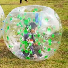 버블슈트 에어공 단합대회 축구 PVC 풍선 성인용 범퍼볼 1.5m, 3. 1m 그린