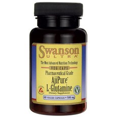 SWANSON 斯旺森 Ultra AjiPure L-谷氨酰胺素食膠囊 500mg, 60顆, 1組