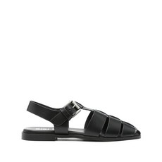 비비루 레더 플랫 샌들