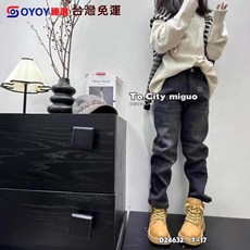 OY1 DSMG明希2025冬季新款女童牛仔褲 中大童直筒百搭潮款