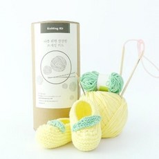 신생아 레몬덧신 - Knitting Kit, 사과, 1개