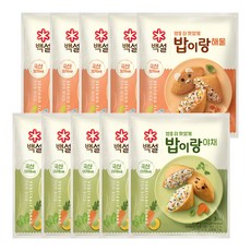 백설 밥이랑 야채27gx5개+밥이랑 해물24gx5개, 1세트