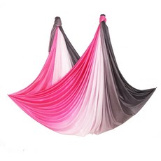 6 米新款空中瑜伽鞦韆吊床面料反重力梯形絲綢用於柔韌性和倒立治療鍛煉健身器材, N14