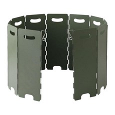 QDY 캠핑용 버너 바람막이 접이식 버너 그릴 휴대용 스틸 바람막이 야외 피크닉 요리용 바람막이, 전개 된 93cmx22cm, 강철, 녹색