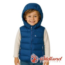 Wildland 荒野 童700FP 雙面可拆帽羽絨背心