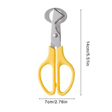 클리퍼 도구 비둘기 크래커 껍질 가위 균열 메추라기 분리기 커터 블레이드 달걀 작은 전단 오프너, yellow, 02 Yellow, 1개