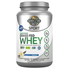 Garden of Life 無麩質乳清蛋白粉 香草口味, 1個, 652g