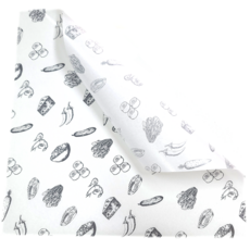 P02G 식품포장지 (300mm x 300mm) 1000장, 회색, 1000개