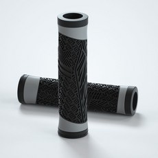 【XF】自行車把套 山地折疊車硅膠把套 騎行舒適減震通用防滑車把套跨境, 黑色, 1個