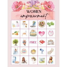 여성 권한 부여 빙고: 여성의 날 테마 게임 축하 보드 페미 페미니스트nt, 기본