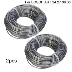 2pcs 잔디 트리머 라인 24m * 1.6 Mm 와이어 로프 코드 Brushcutter 스풀 스레드 BOSCH ART 24 27 30 36 F, 2개