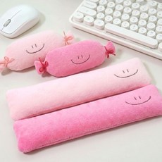 달콤 사탕 손목쿠션 세트 사무실 손목받침대 컴퓨터 작업 마우스 패드, 달콤 사탕 손목쿠션 세트 ( 연핑크 ), 달콤 사탕 손목쿠션 세트 ( 연핑크 )