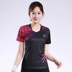 탁구유니폼 탁구복 상의 티셔츠 반팔 탑 블랙 M A121 반바지 남녀 탁구 남자