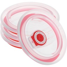 DOITool 4.5인치 실리콘 보울 커버 재사용 가능한 뚜껑 식품 보관 유리 용기용 밀폐 누수 방지 밀봉 신선한 전자레인지 가열 스플래터 유지