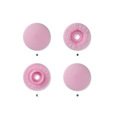국산 티단추 하이탭 13mm 40세트, 1개, T 512 블러시핑크