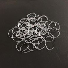 【台灣製造】TPU環保無硫橡皮筋 14*0.5mm*2mm (100公克/包) 不易氧化 不會黏橡皮筋, 1個, 0.1kg, 透明色