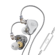 CCA KZ ZAS 16 7BA + 1DD IEM DJ -3.5mm KZ ZAS 인 이어 모니터 헤드폰 유닛 하이브리드, 03 White With Mic