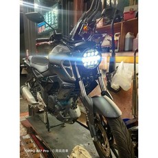 用兵造車 FZS150 V2 V3 V4 LED大燈總成 75W超亮日行燈 直上安裝, 1個