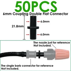 SPRYCLE 50-200X 정원 1/4 인치 C 형 후크 지지대 홀더 스테이크 스템 맞춤 4/7mm 급수 물방울 관개 온실, 05 SPL11-029-50PCS