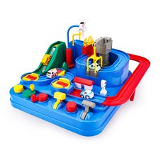 汽車闖關大冒險 益智軌道玩具, 【彩盒裝】6鍵汽車大冒險, 1套