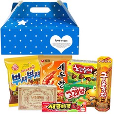 행복장바구니 과자선물세트, 13.파란별손잡이세트F, 1개