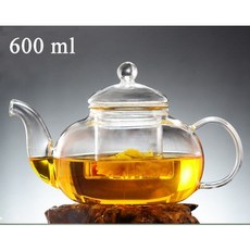 【喜奈而】花茶壺 玻璃壺 400ml 茶具, 1個, 600ml單壺不含底座