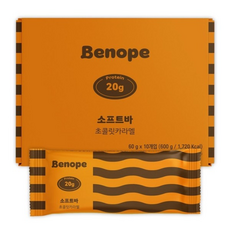 베노프 단백질바 프로틴바 소프트바 초콜릿카라멜, 600g, 1세트
