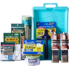 Asahi Pen 아사히펜 페인트 툴 세트 목재 도장용 10종 GKSP10