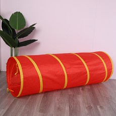 陽光彩虹隧道嬰幼兒早教摺疊爬行鑽洞通道兒童室內玩具屋, 1個, 紅色隧道
