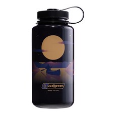Nalgene 1000 ml 寬口耐熱水壺 登山戶外運動風景系列, 月落, 1個