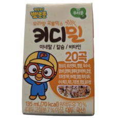 태양생활건강 핑크퐁 키디밀 귀리 성장 밸런스 음료, 12개, 135ml