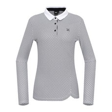 [제이디엑스] JDX 골프웨어 가을 이월 여성 둥근 배색 올 기모 티셔츠 X1TLU7407