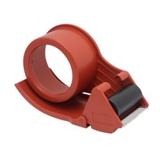 嚴選好物 台灣製 2吋(48mm) 膠帶台 - 便宜好用膠帶切割器 蝸牛膠台 OPP膠帶適用, 2吋48mm, 磚紅色, 1個