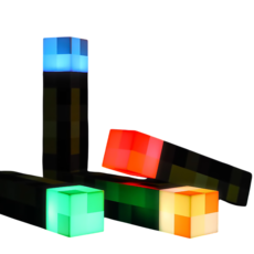 四色火焰燈 四色切換 遊戲周邊 溫暖光源 磨砂質感 堅固耐用, 1套, 四色火炬燈(充電款-附掛勾)