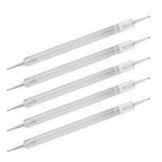 5pcs 네일 아트용 양쪽 머리 도트 펜 페인팅 도트 펜 서클 도트 펜 도트 스틱 네일 아트 툴 (투명)