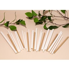 신유 국산 무미 무취 단단한 종이빨대 250개입 1팩 7파이 21cm 23cm 25cm 28cm, 1세트, 250개, 화이트/7파이21cm/개별포장250개