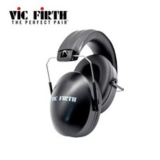 Vic Firth DB23 專業隔音立體聲耳罩 聽力保護 舒適配戴 爵士鼓配件, 1個, 黑
