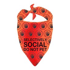 Nervous Dogs 반다나 Do Not PET 펫 삼각형 강아지 스카프 불안한 생일 특별한 선물 선택적으로 소셜 216691