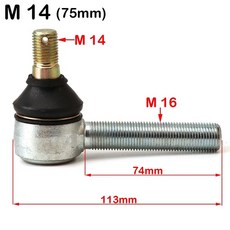 M12 M14 M16 스윙암 볼 키트 나사형 구형 150 250cc ATV UTV 쿼드 더트 바이크 오토바이 부품, M14X75MM