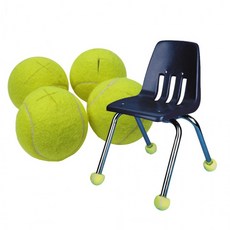 바닥보호 소음방지 의자발캡용 TENNIS공 4P, 상세페이지 참조, 1개