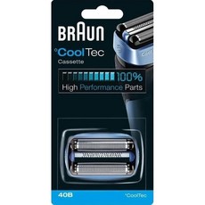 百靈 Braun CoolTec系列 刮鬍刀頭刀網組 (CT3cc CT4s CT2s 適用), 藍色, 40B